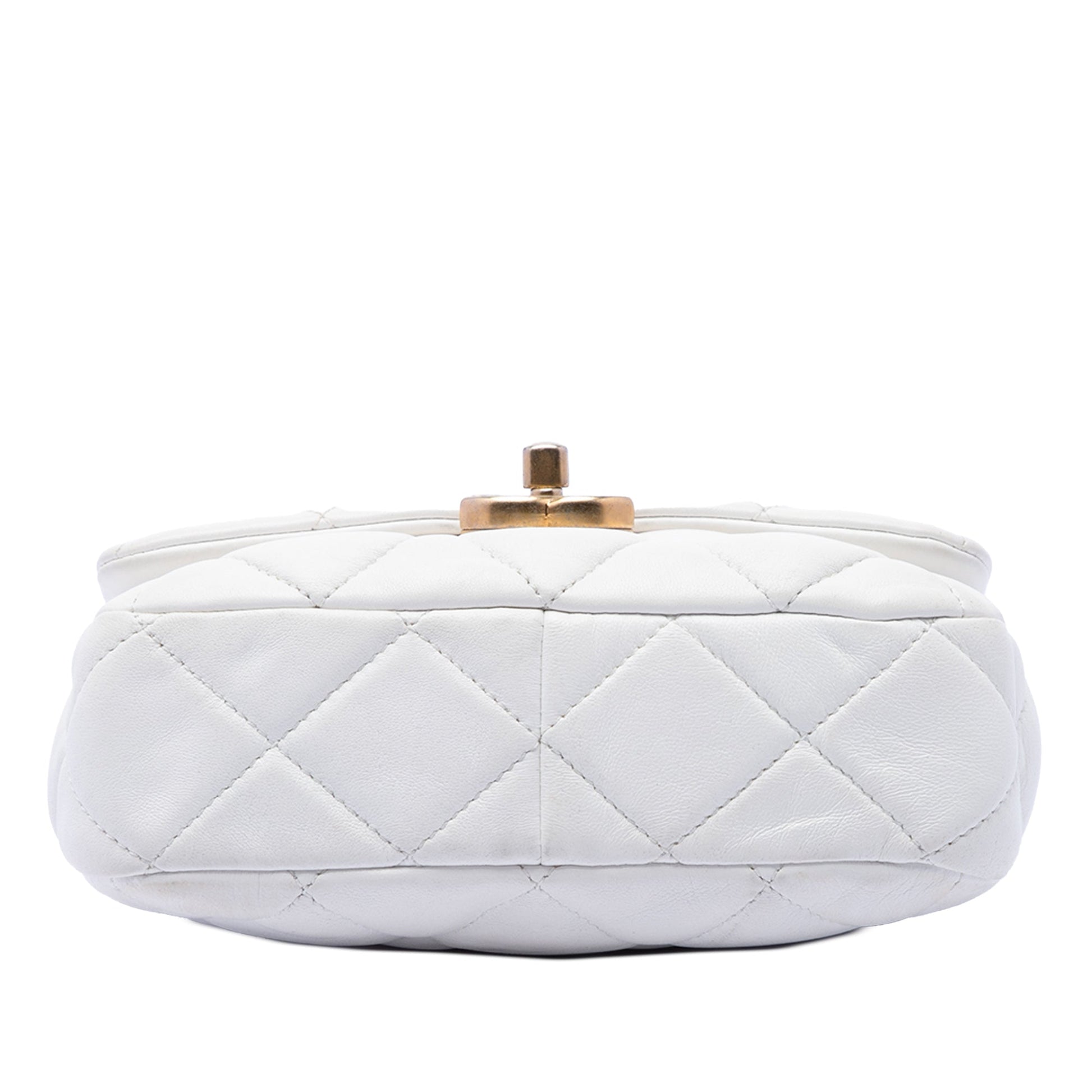 Chanel Mini Quilted Lambskin Lacquered Chain Flap