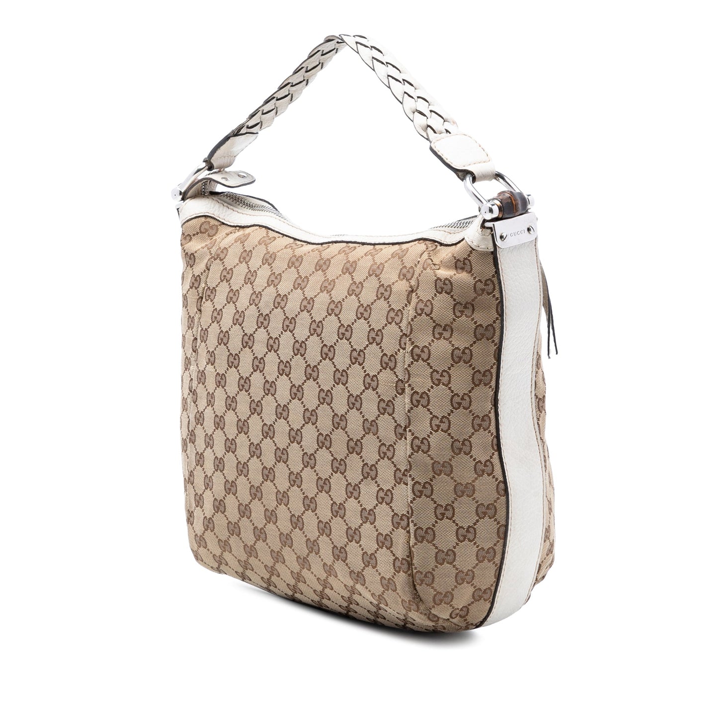 GG Canvas Bamboo Bar Hobo