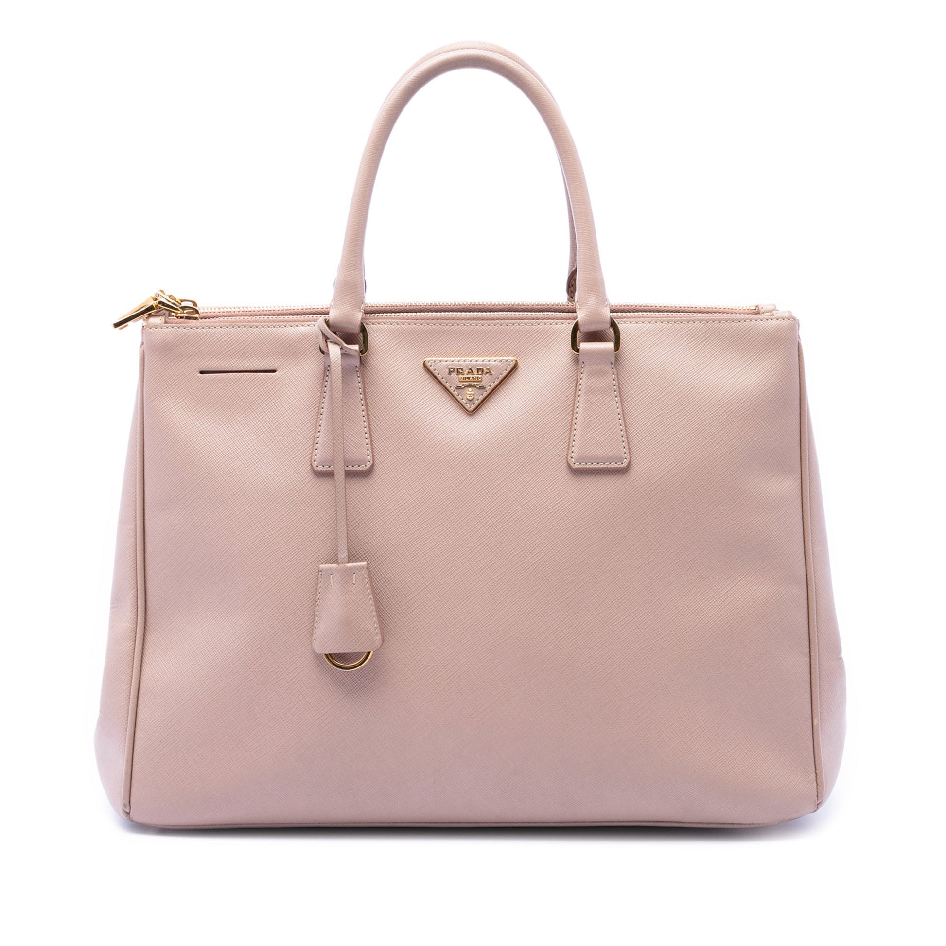 Prada Large Saffiano Lux Galleria Double Zip Satchel
