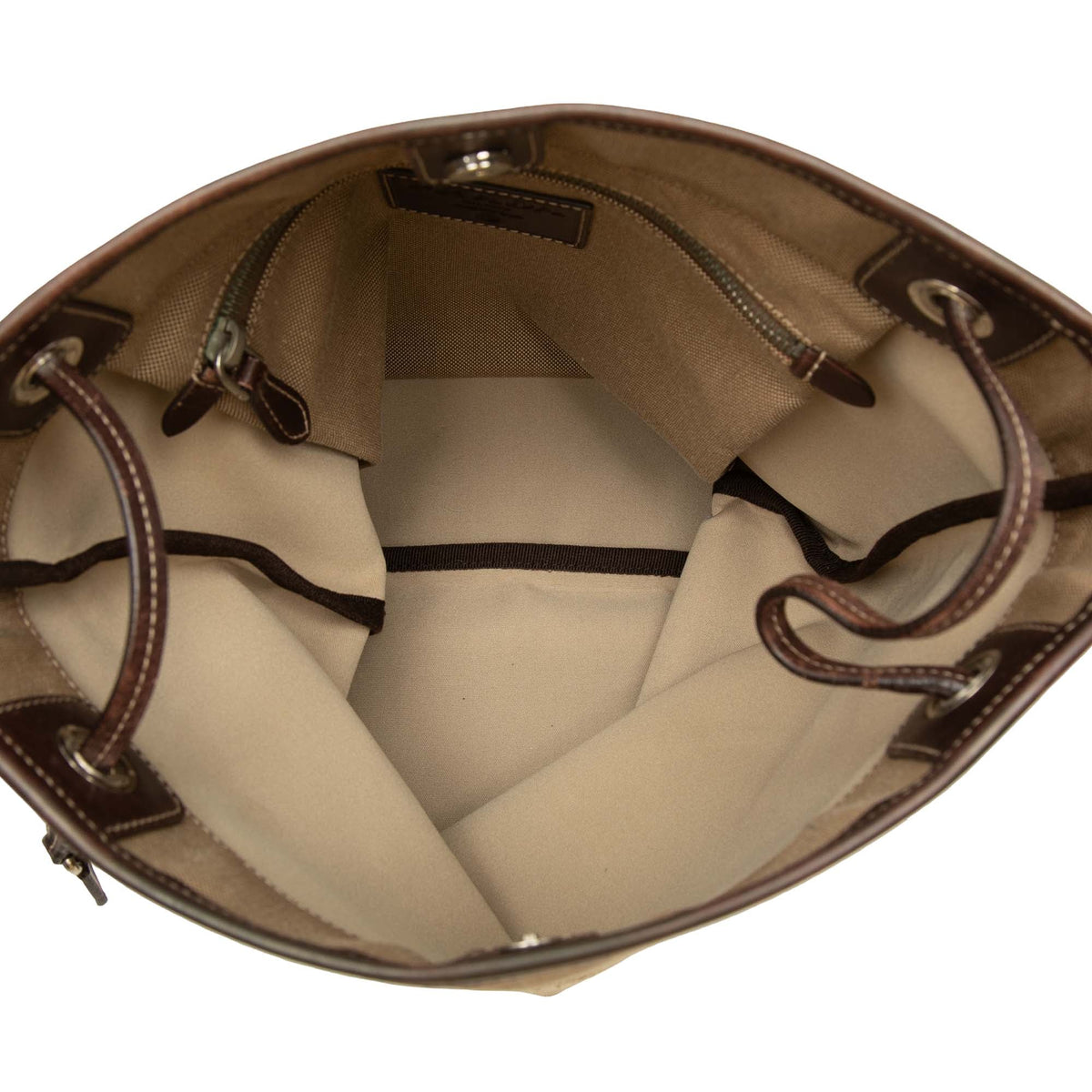 Prada Canvas Canapa Logo Crossbody — Beige
