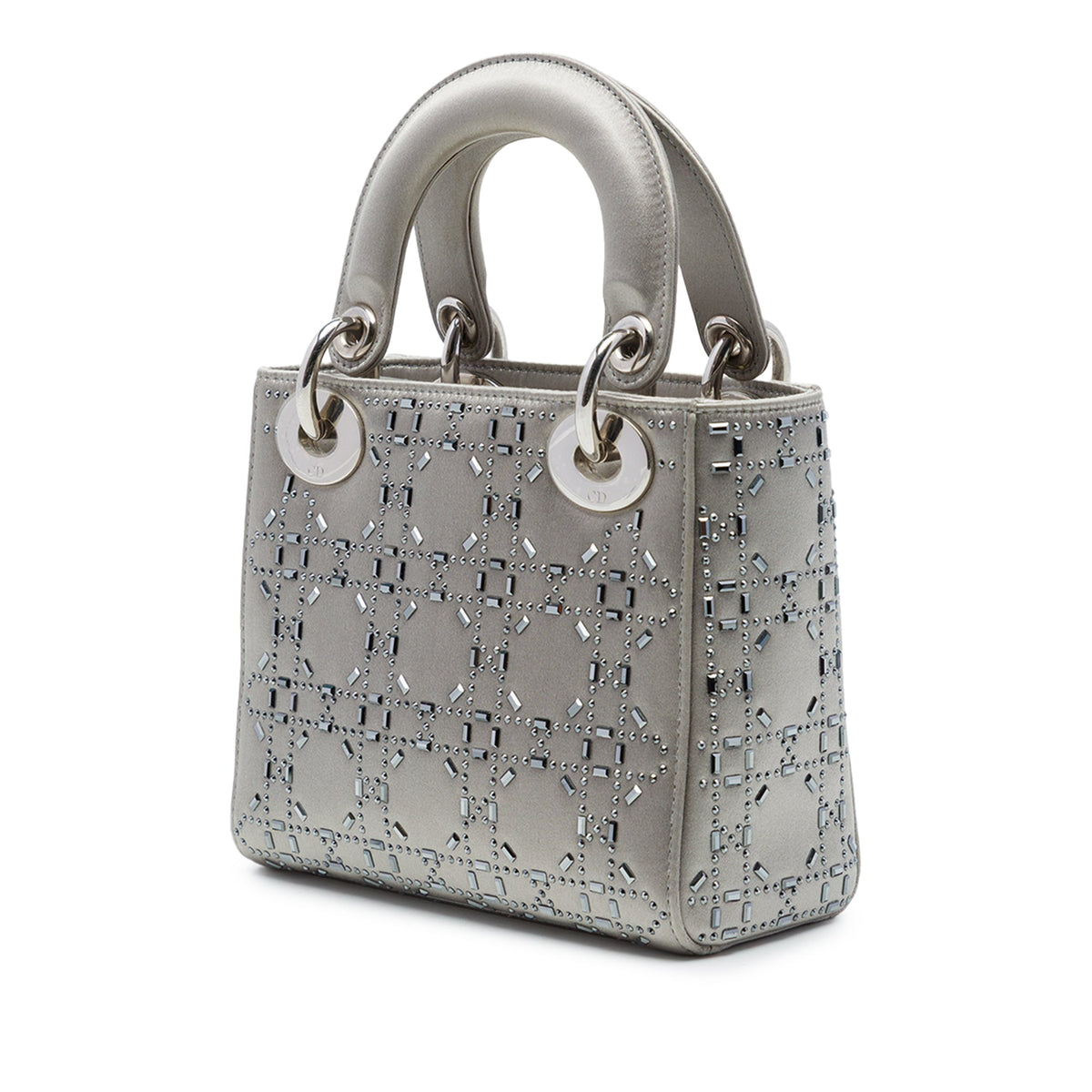 Dior Mini Satin Cannage Crystal Embellished Lady Dior