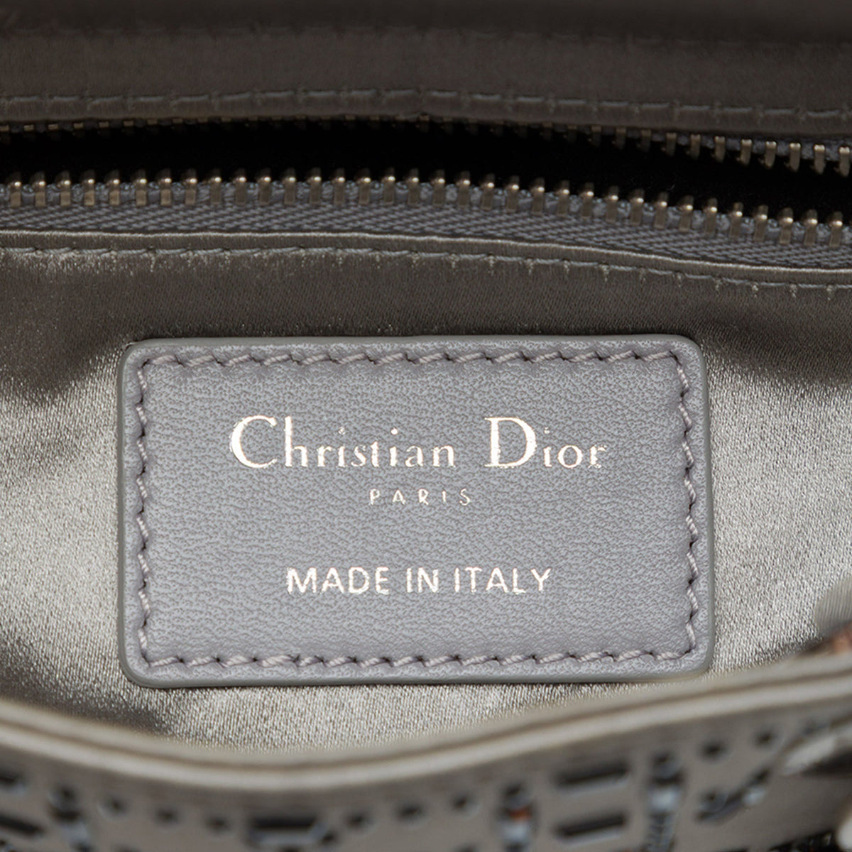 Dior Mini Satin Cannage Crystal Embellished Lady Dior