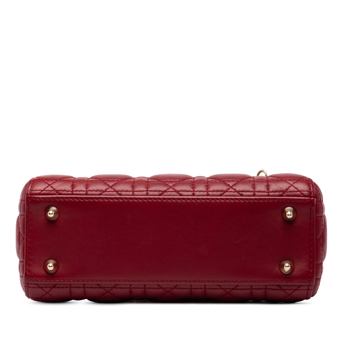 Dior Small Lambskin Cannage MyABCDior Lady Dior — Red