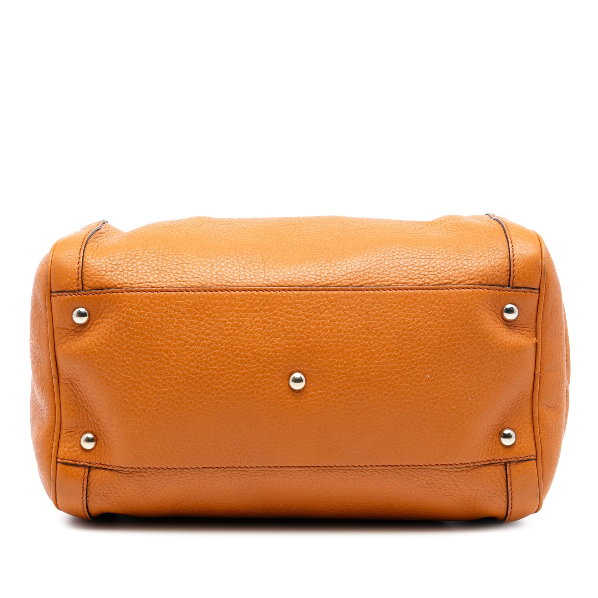 Gucci Medium Pebbled Calfskin Soho Boston Bag