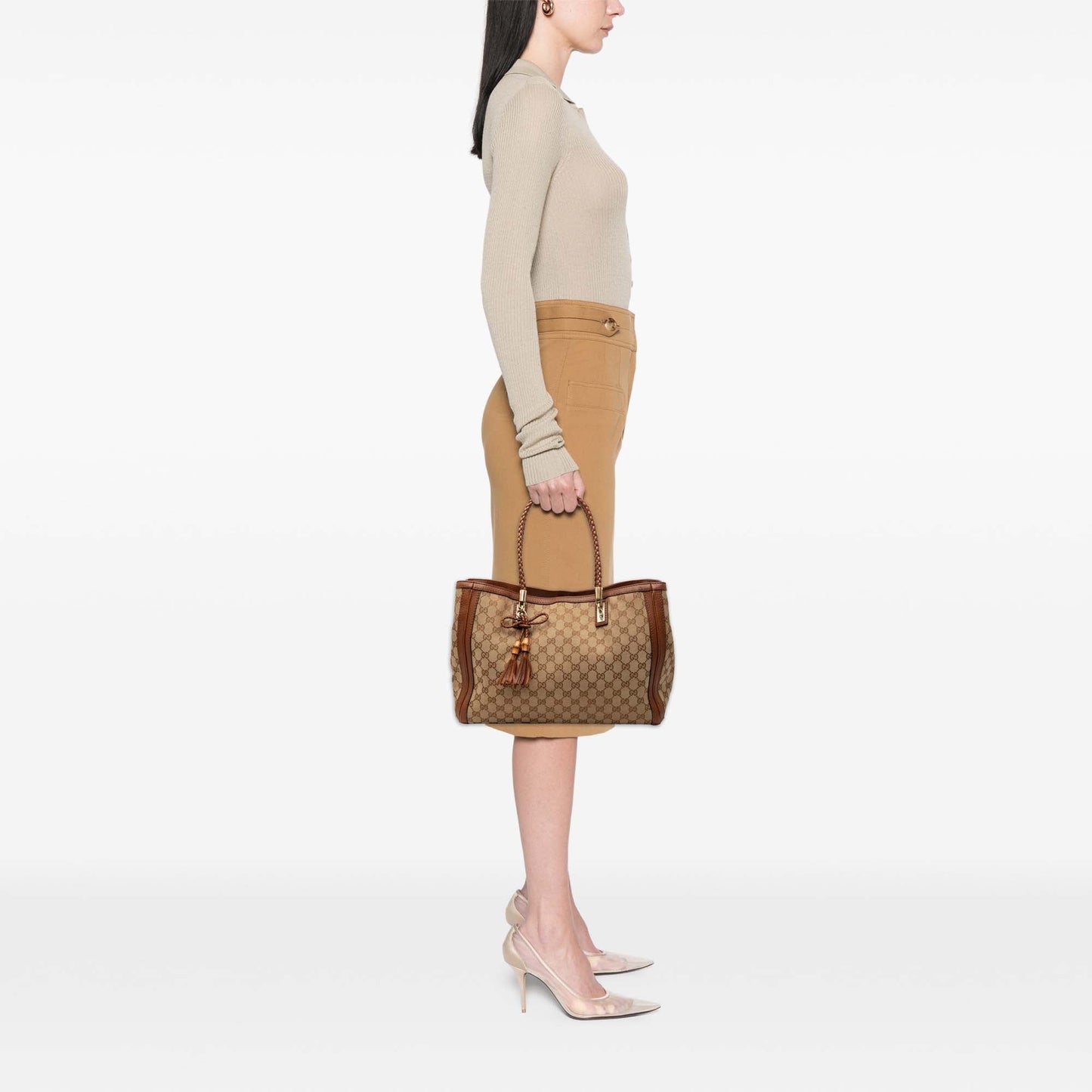 Gucci Medium GG Canvas Bella Tote