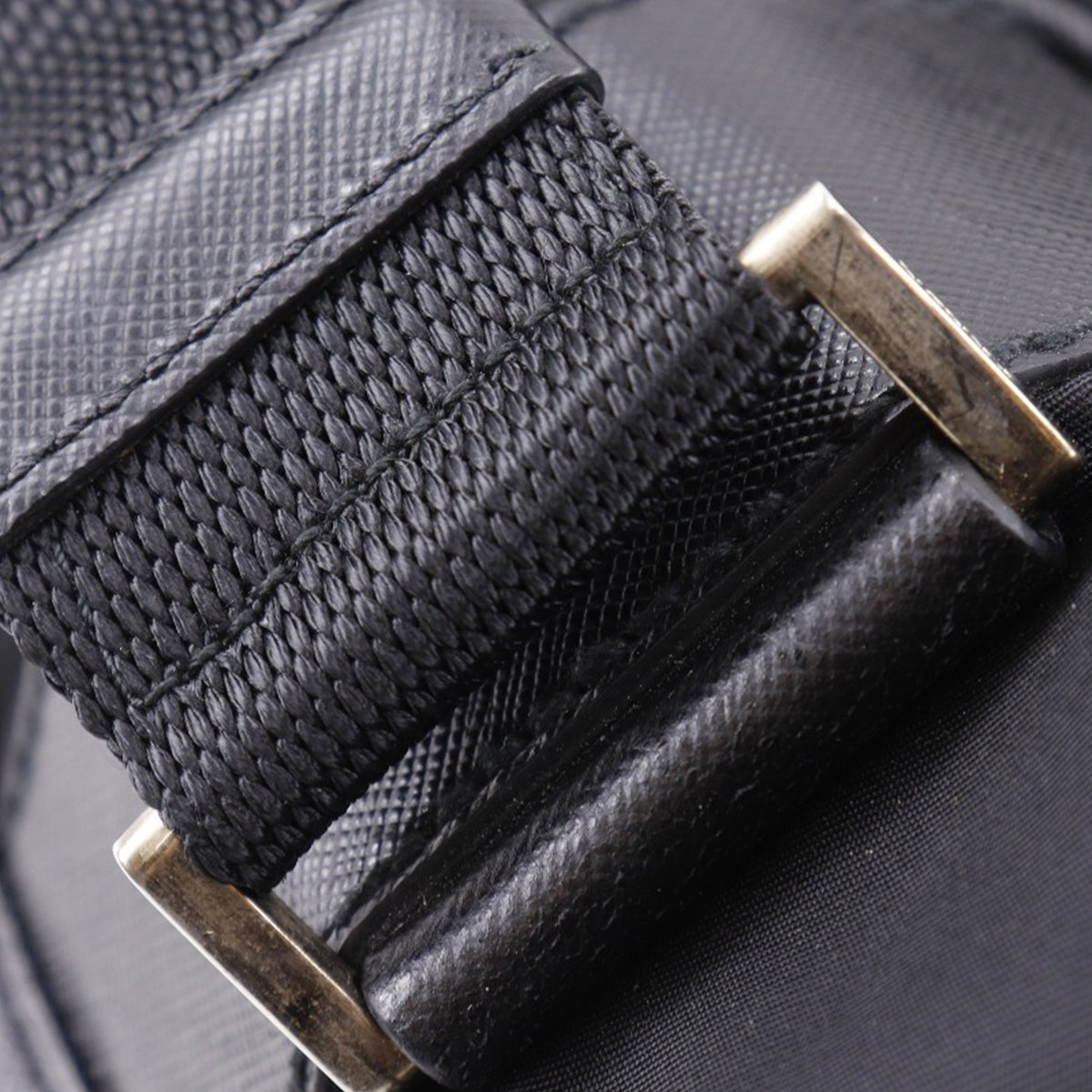 Prada Tessuto Buckle Messenger Bag