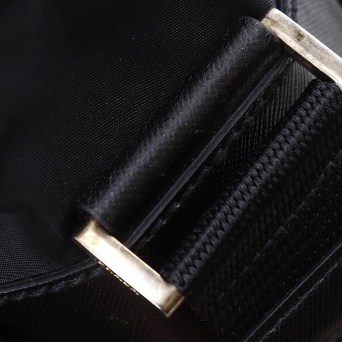 Prada Tessuto Buckle Messenger Bag