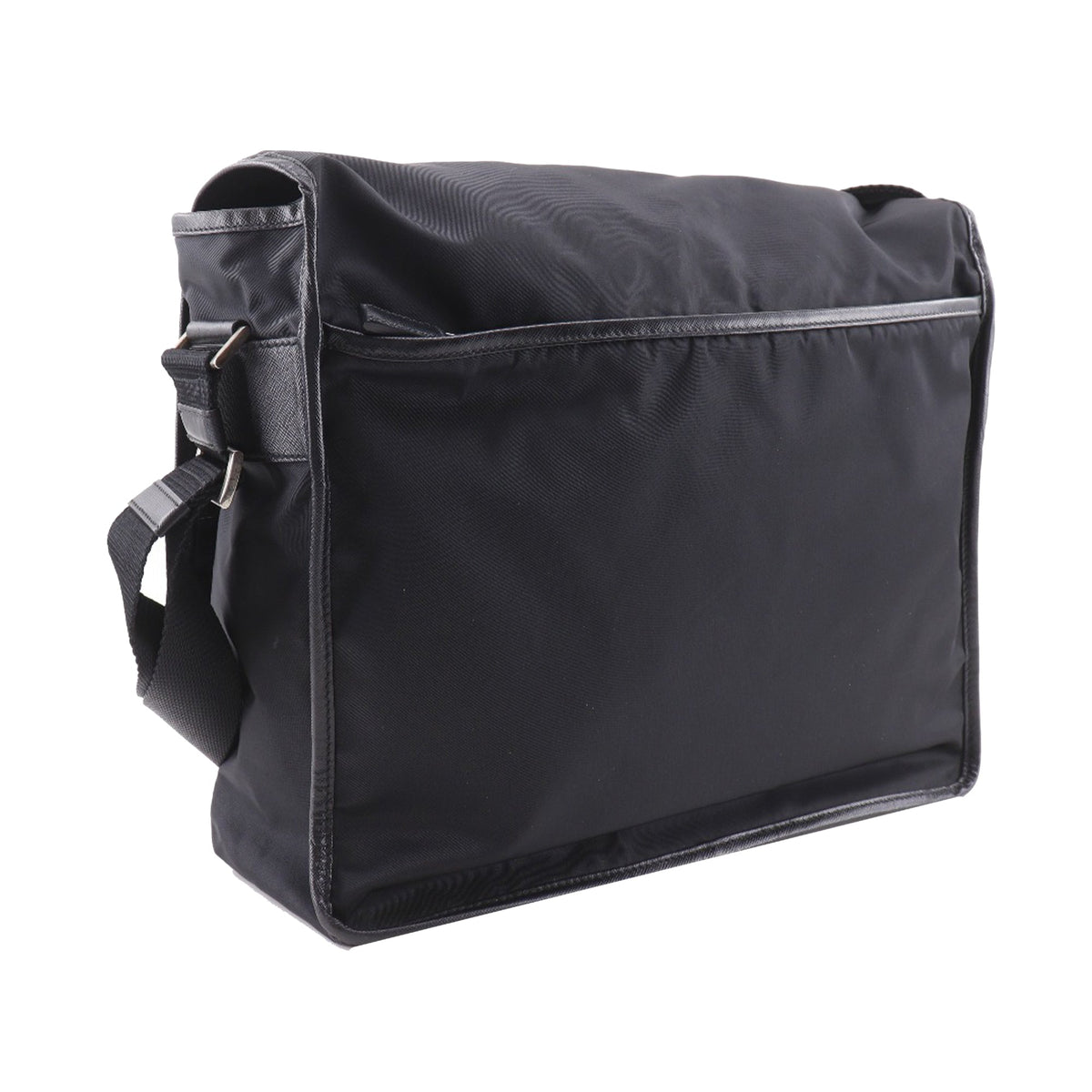 Prada Tessuto Buckle Messenger Bag