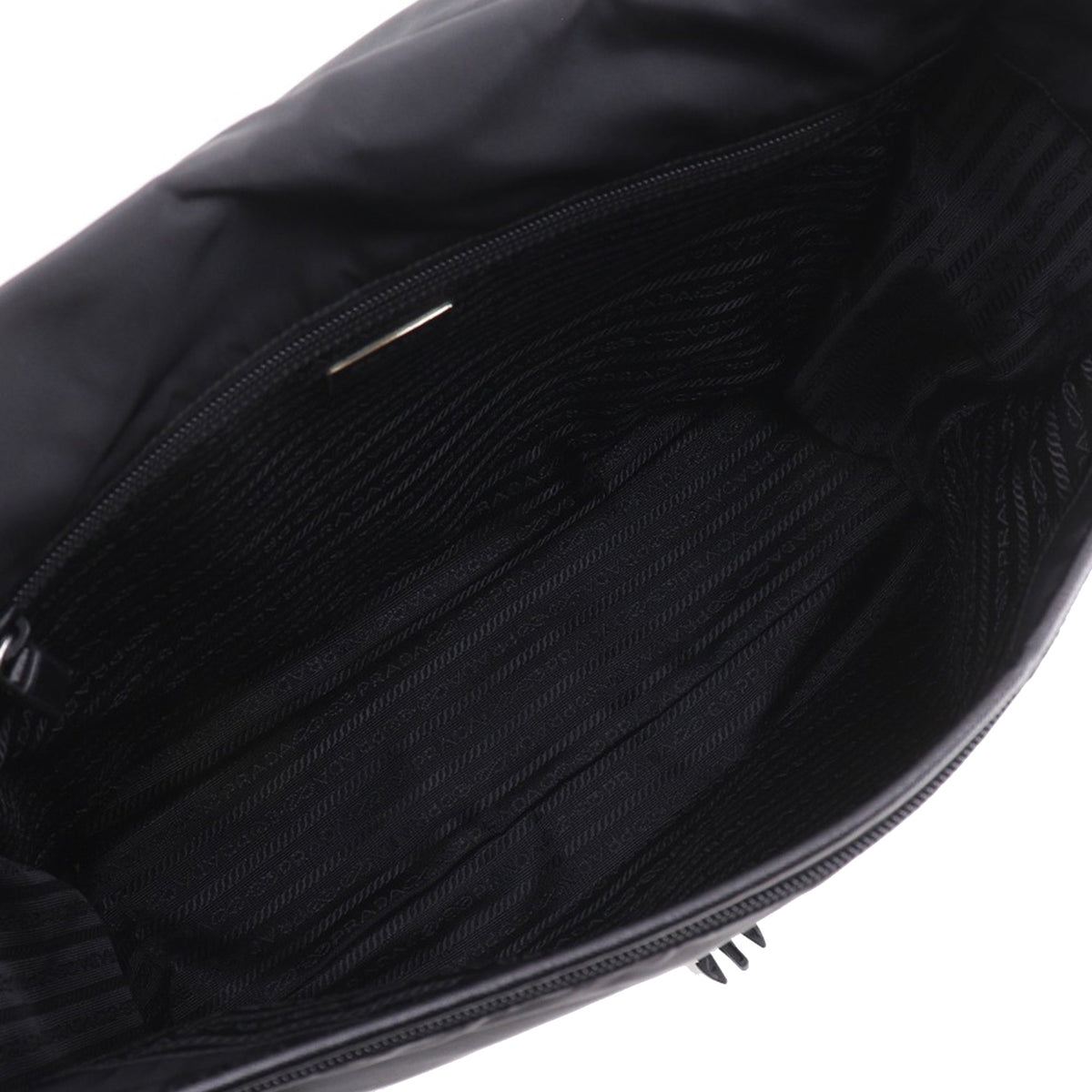 Prada Tessuto Buckle Messenger Bag