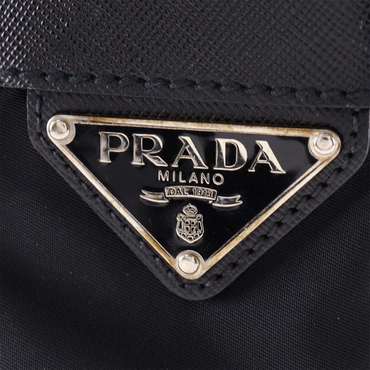 Prada Tessuto Buckle Messenger Bag