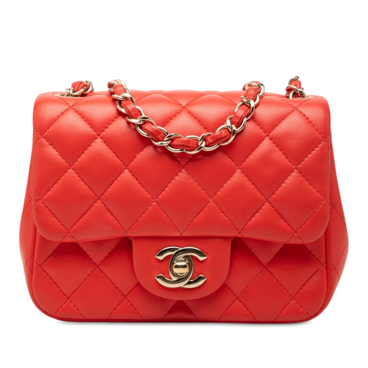 Chanel Mini Square Classic Lambskin Single Flap