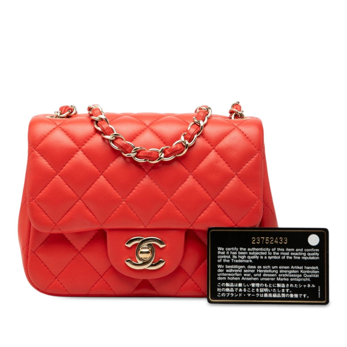 Chanel Mini Square Classic Lambskin Single Flap