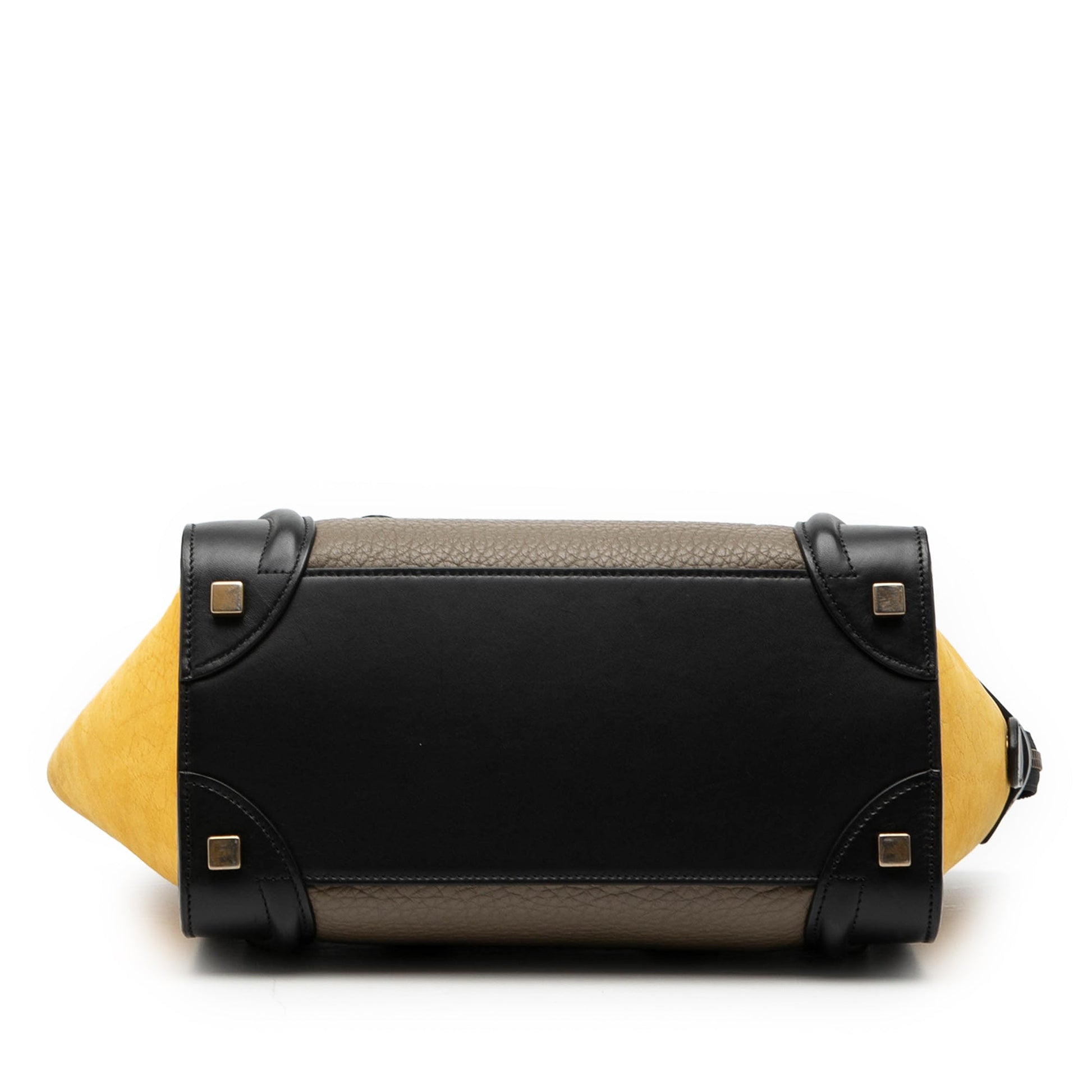 Celine Micro Tricolor Leather Luggage Tote
