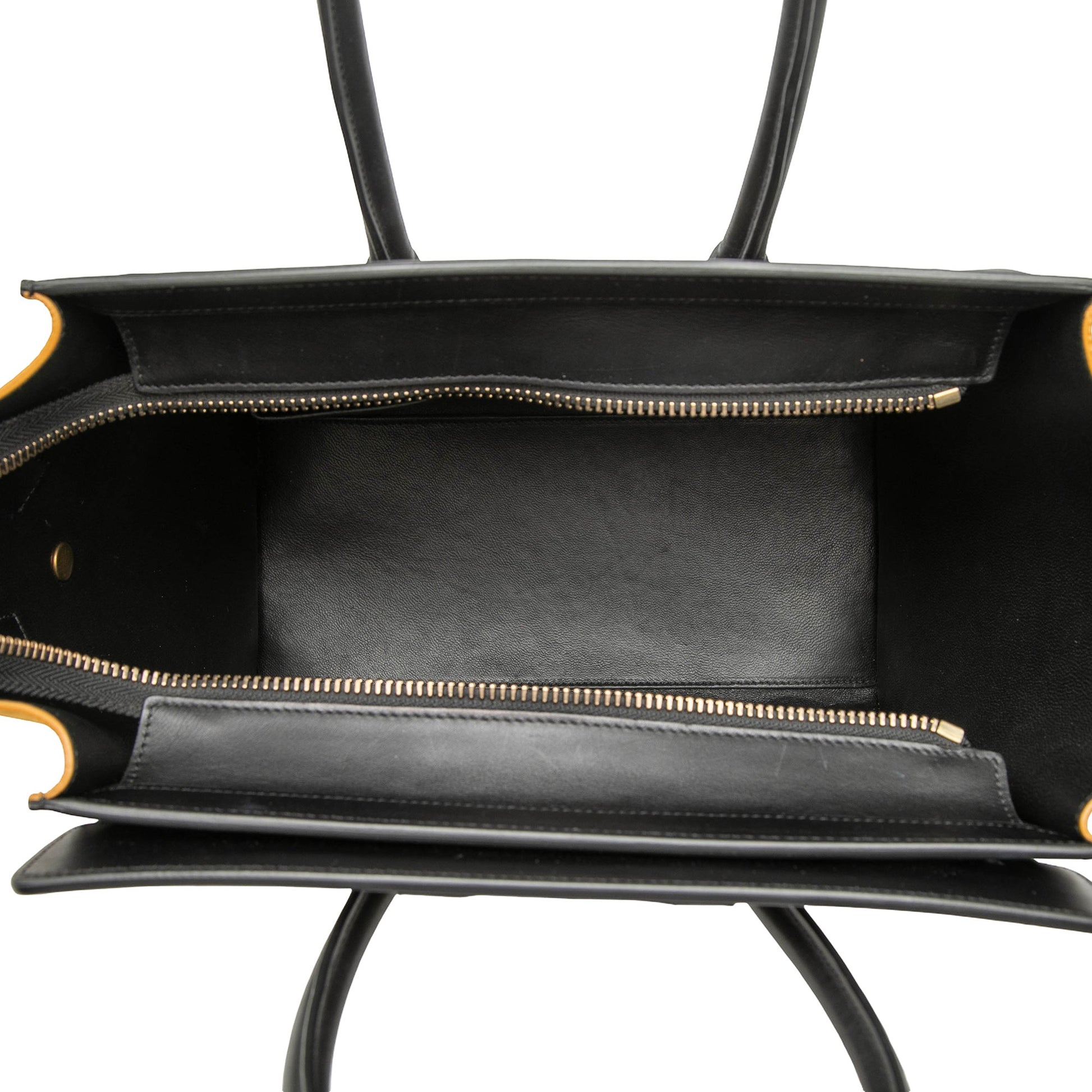 Celine Micro Tricolor Leather Luggage Tote