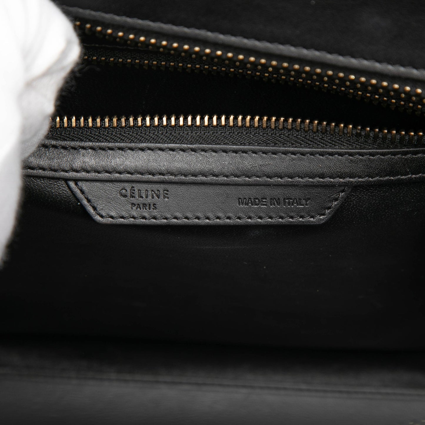 Celine Micro Tricolor Leather Luggage Tote