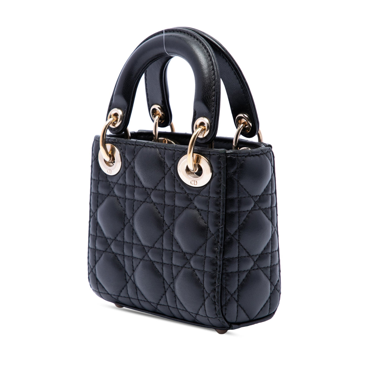 Dior Micro Lambskin Cannage Lady Dior