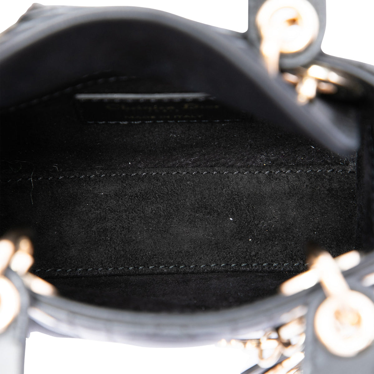 Dior Micro Lambskin Cannage Lady Dior