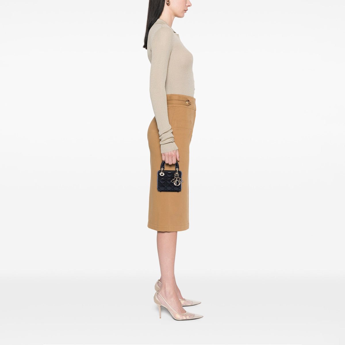 Dior Micro Lambskin Cannage Lady Dior