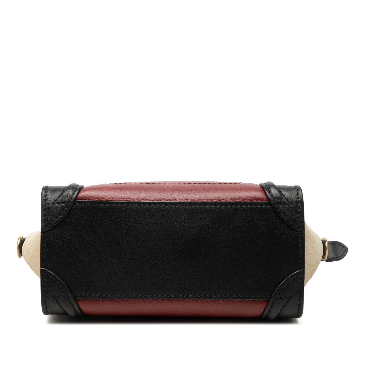 Celine Nano Tricolor Calfskin and Suede Luggage Tote