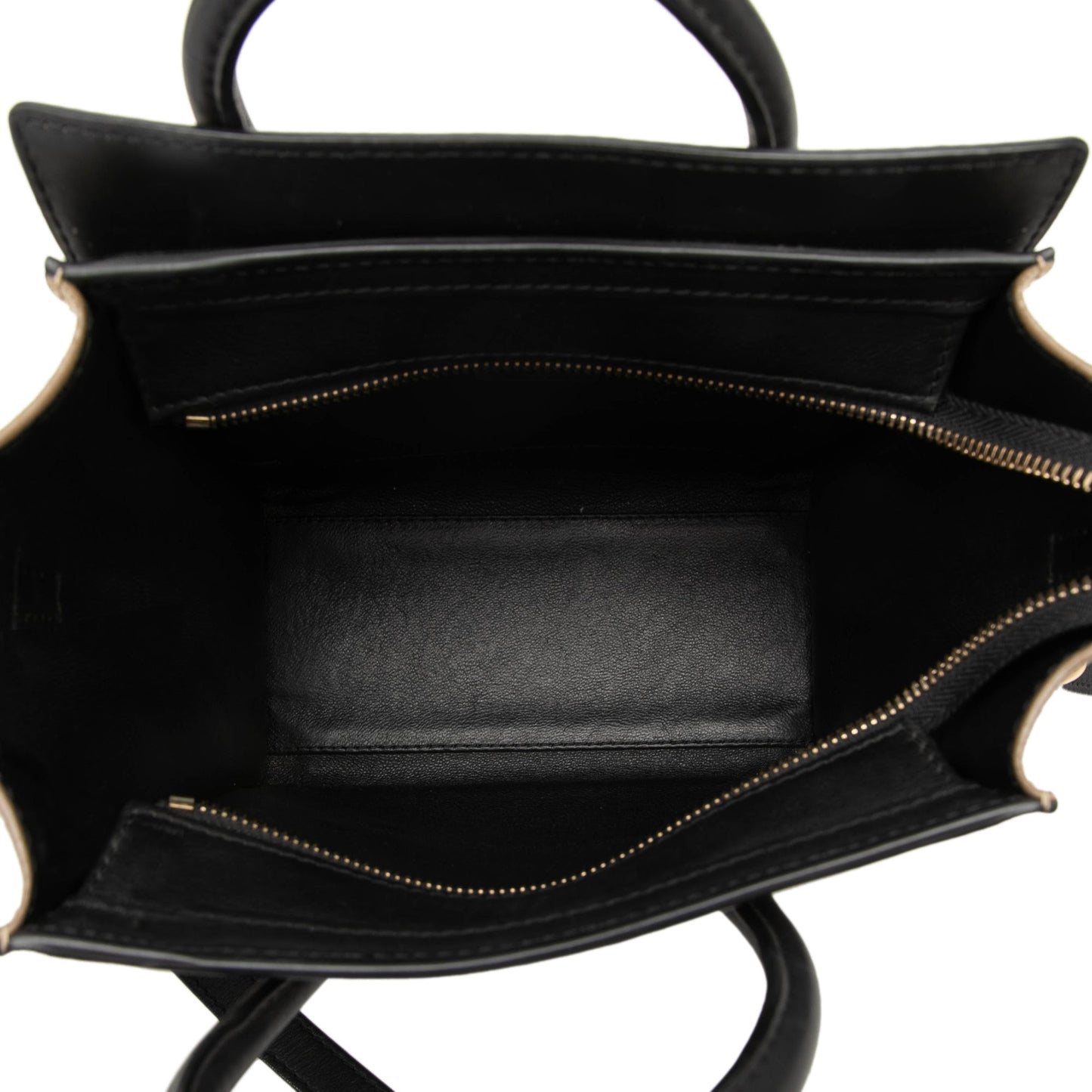 Celine Nano Tricolor Calfskin and Suede Luggage Tote