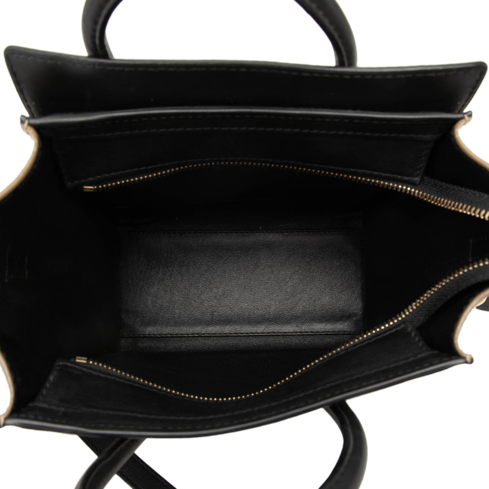 Celine Nano Tricolor Calfskin and Suede Luggage Tote