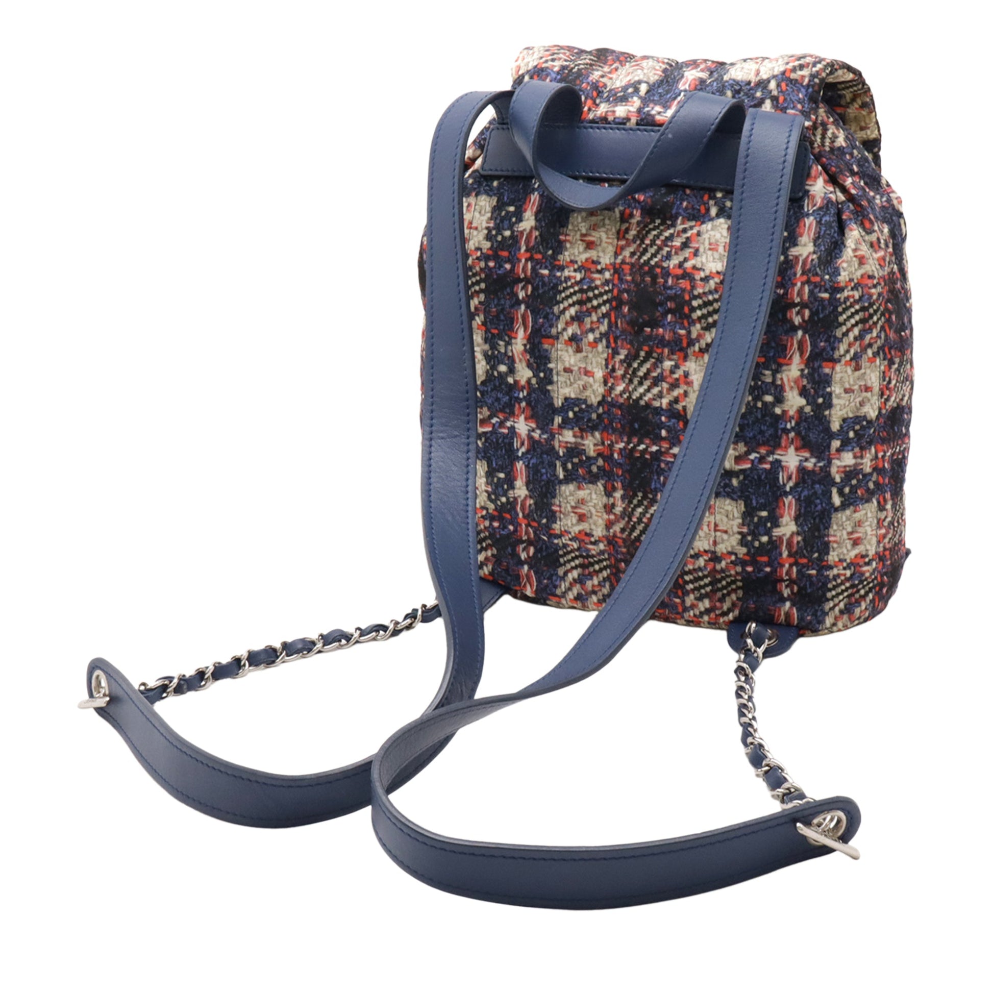 Chanel CC Nylon Tweed Printed Backpack