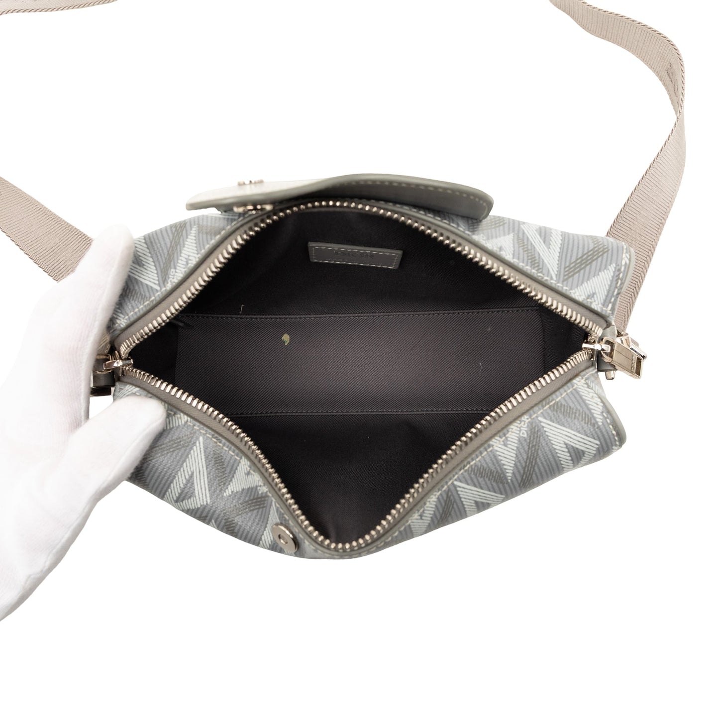 Dior CD Diamond Coated Canvas Lingot 22 Bag