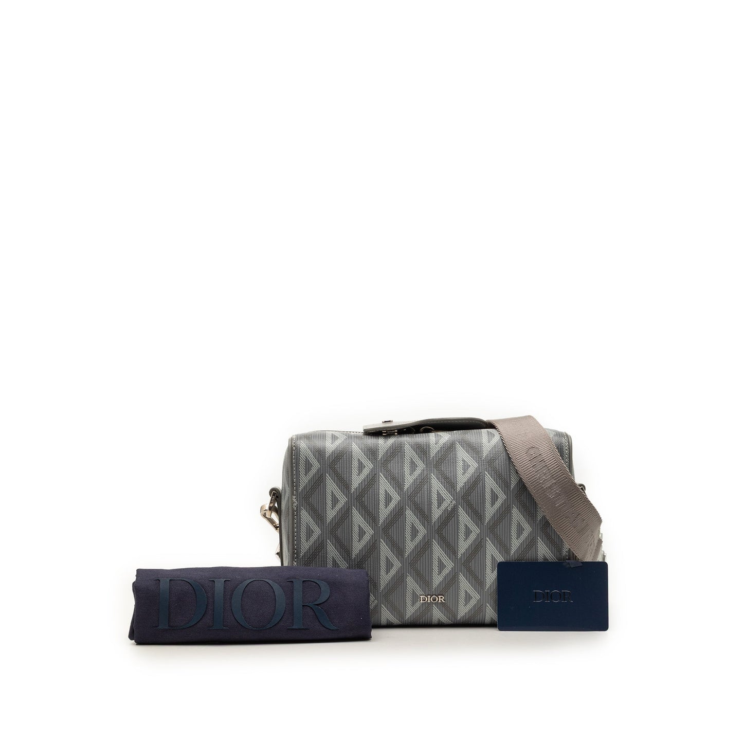 Dior CD Diamond Coated Canvas Lingot 22 Bag