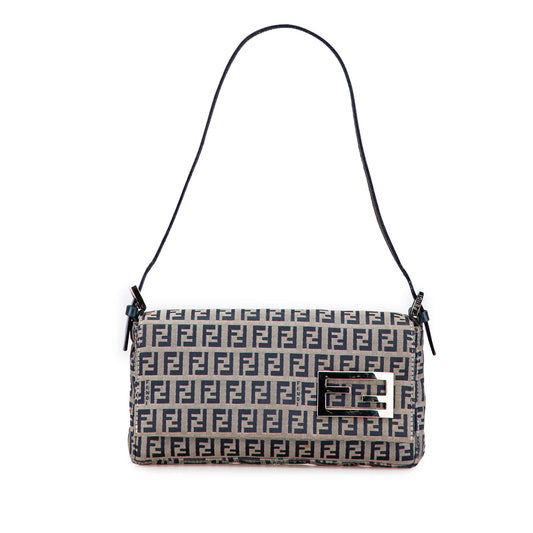 Fendi Zucchino Canvas Shoulder Bag