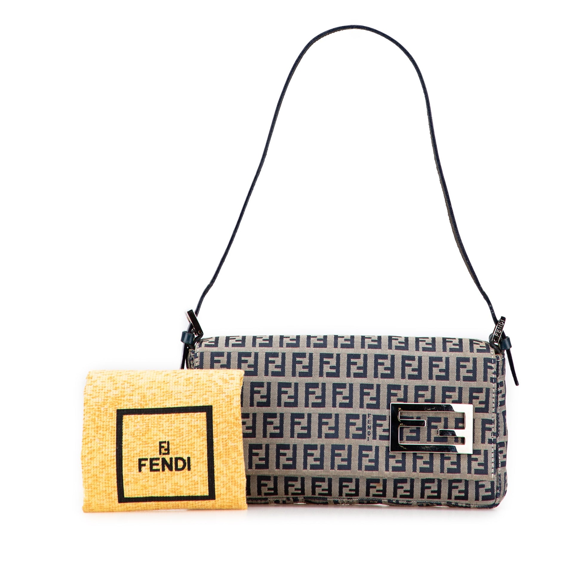 Fendi Zucchino Canvas Shoulder Bag