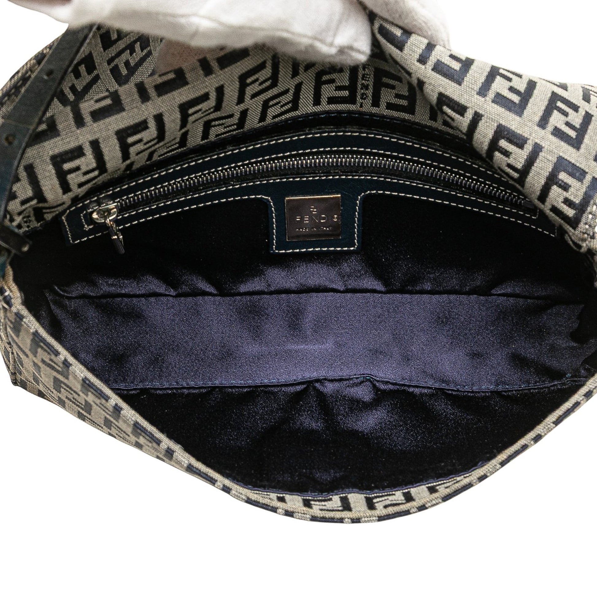 Fendi Zucchino Canvas Shoulder Bag