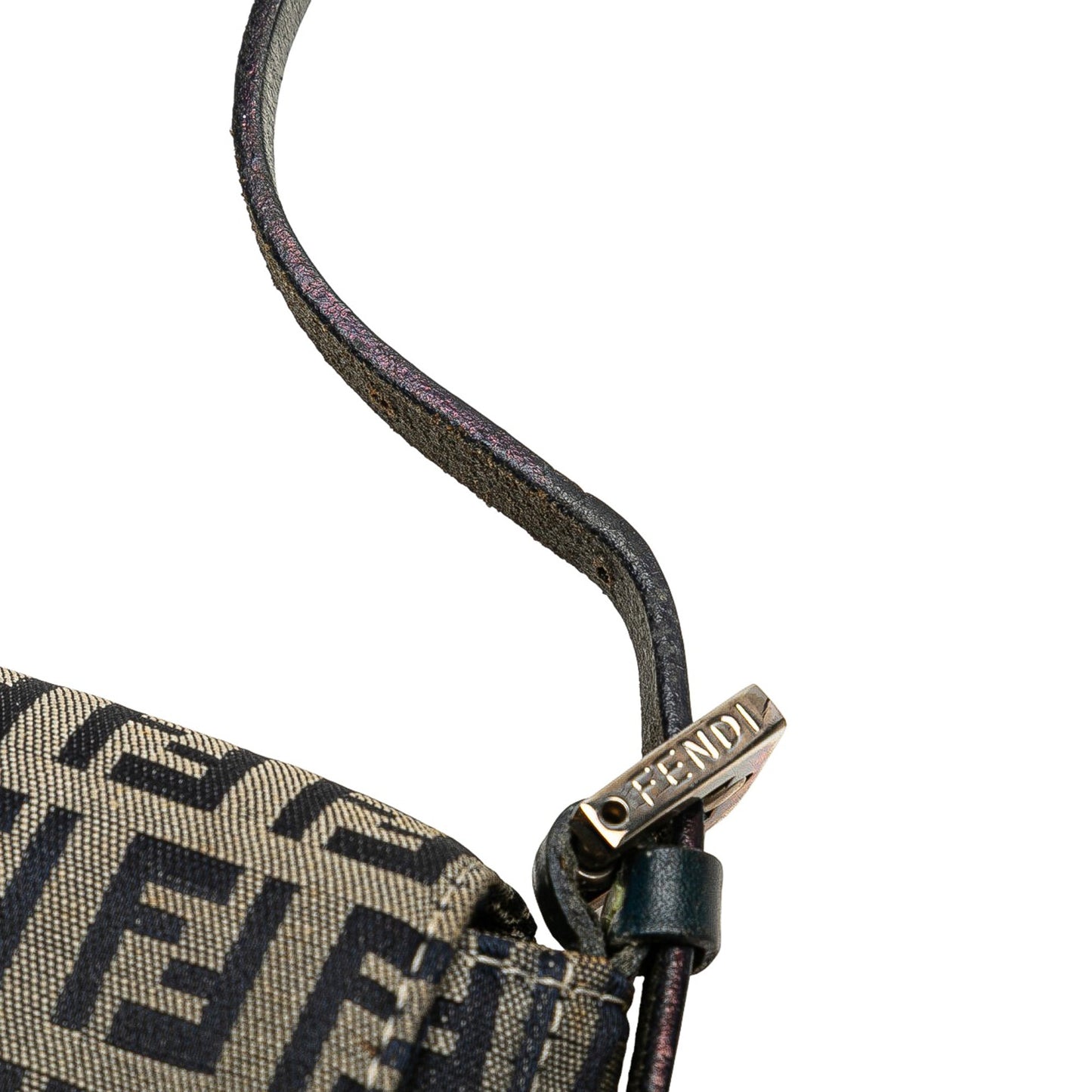 Fendi Zucchino Canvas Shoulder Bag