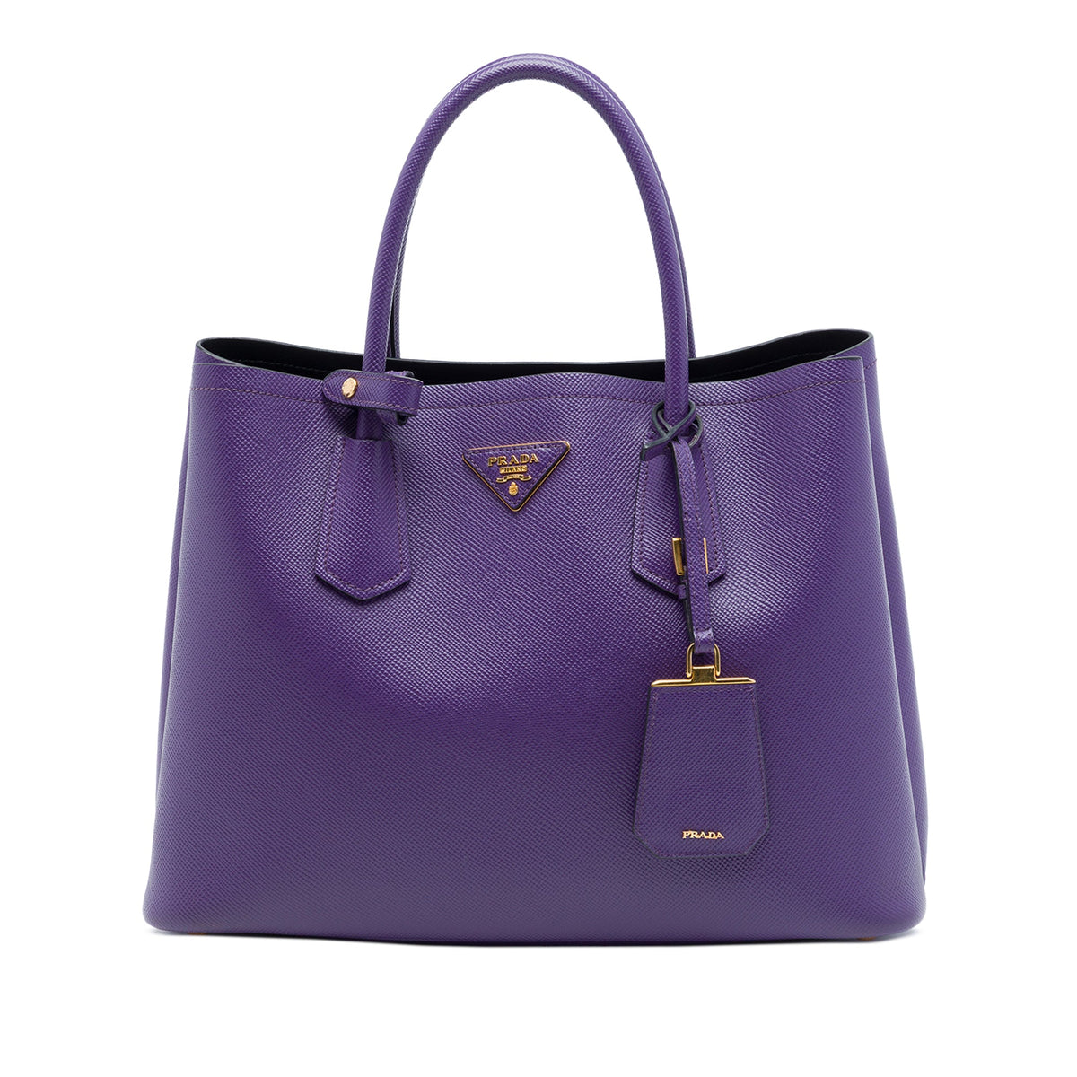 Prada Medium Saffiano Cuir Double Satchel