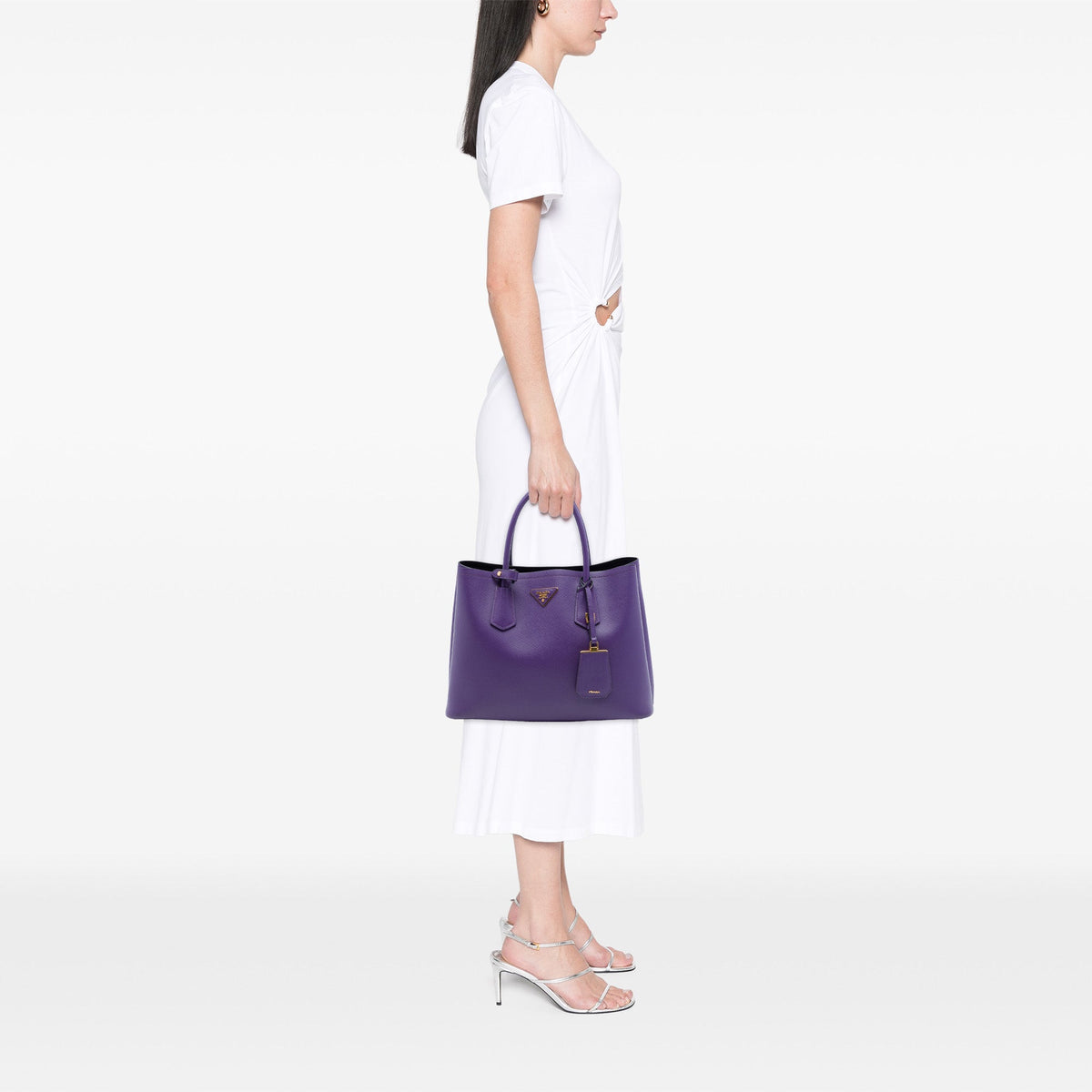 Prada Medium Saffiano Cuir Double Satchel