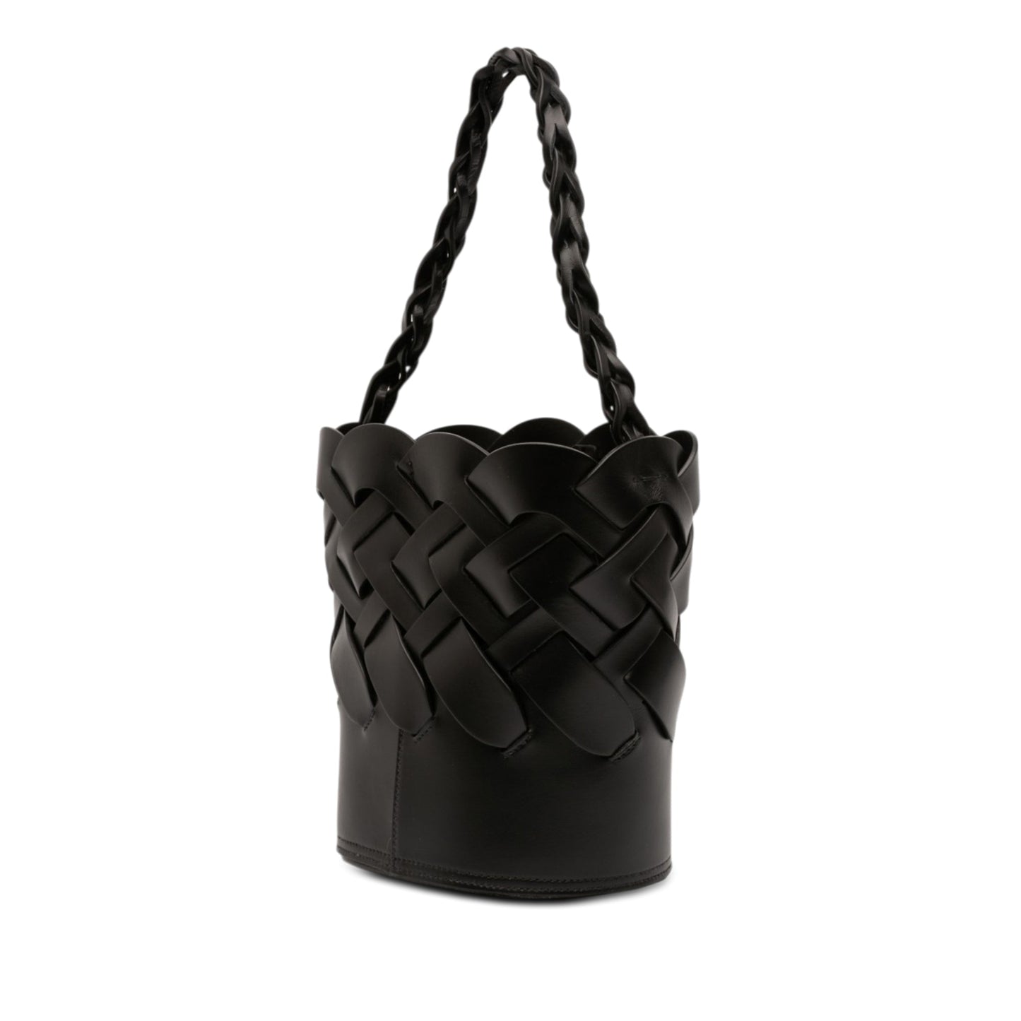 Prada Vitello Intreccio Tress Bucket Bag