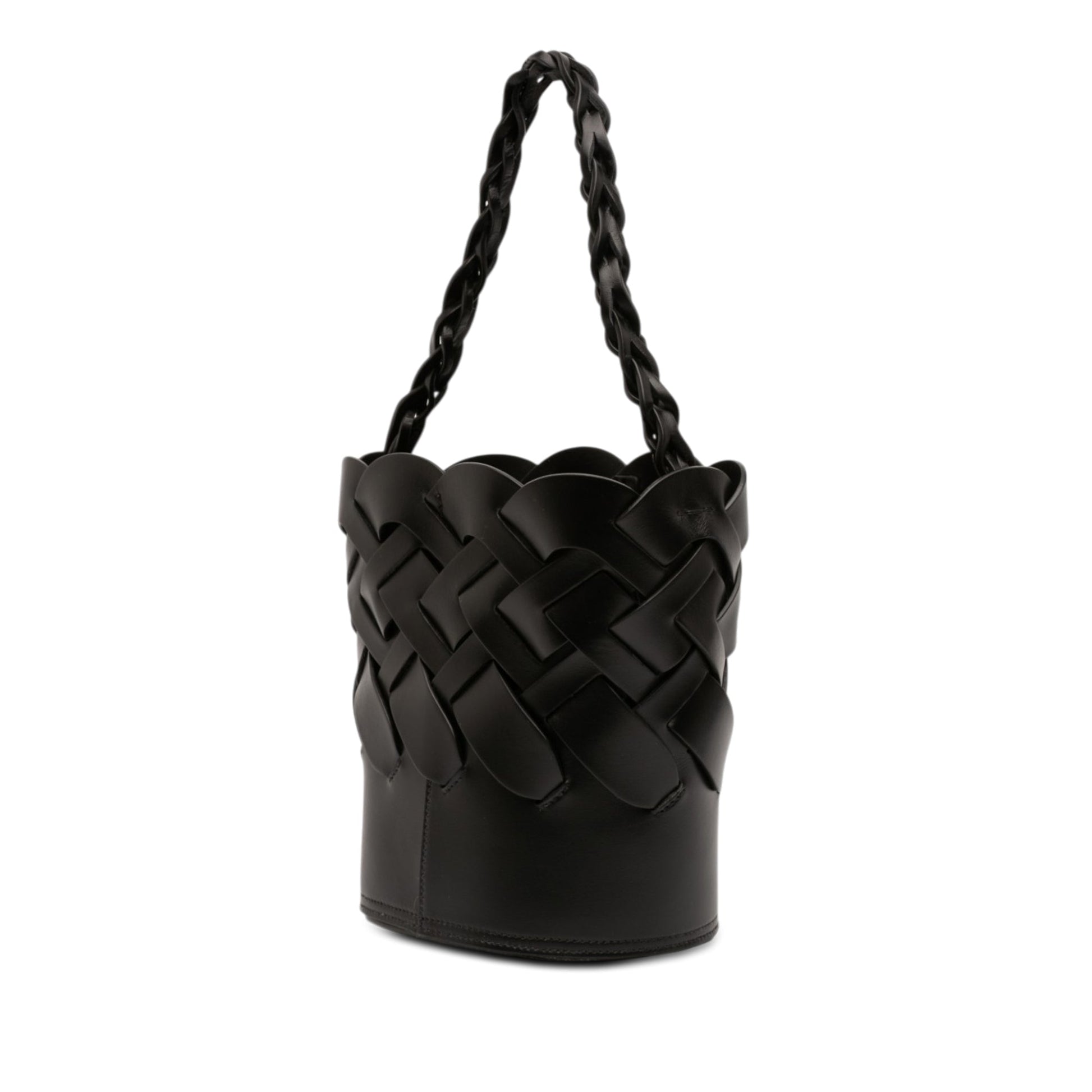 Prada Vitello Intreccio Tress Bucket Bag