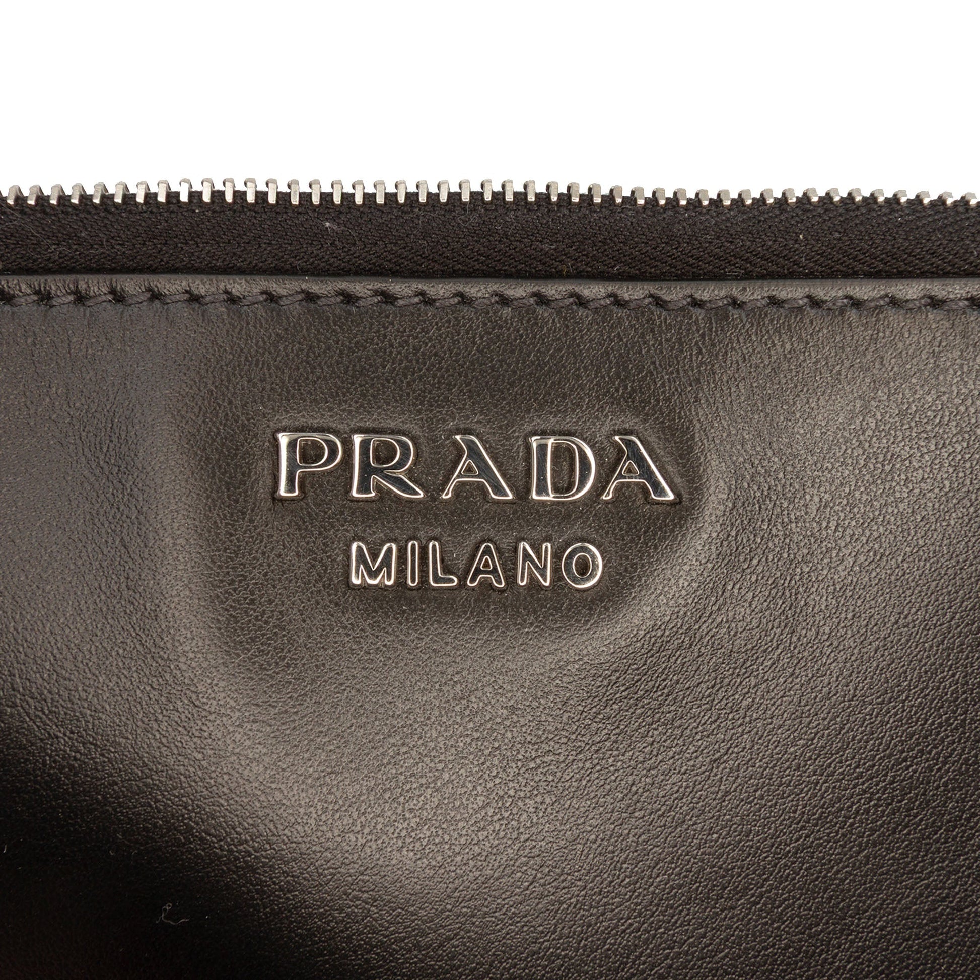 Prada Vitello Intreccio Tress Bucket Bag