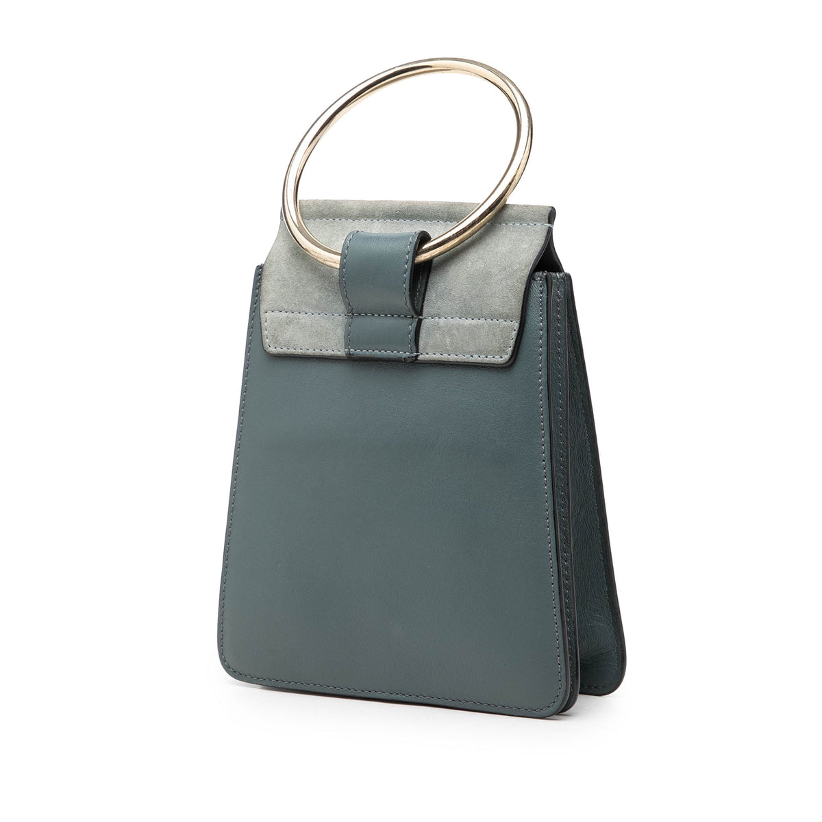 Chloé Mini Calfskin and Suede Faye Bracelet Bag