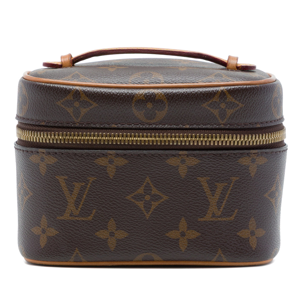 Louis Vuitton Monogram Nice Nano Vanity Case — Brown