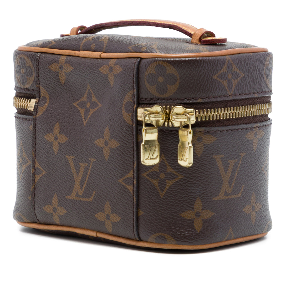 Louis Vuitton Monogram Nice Nano Vanity Case — Brown