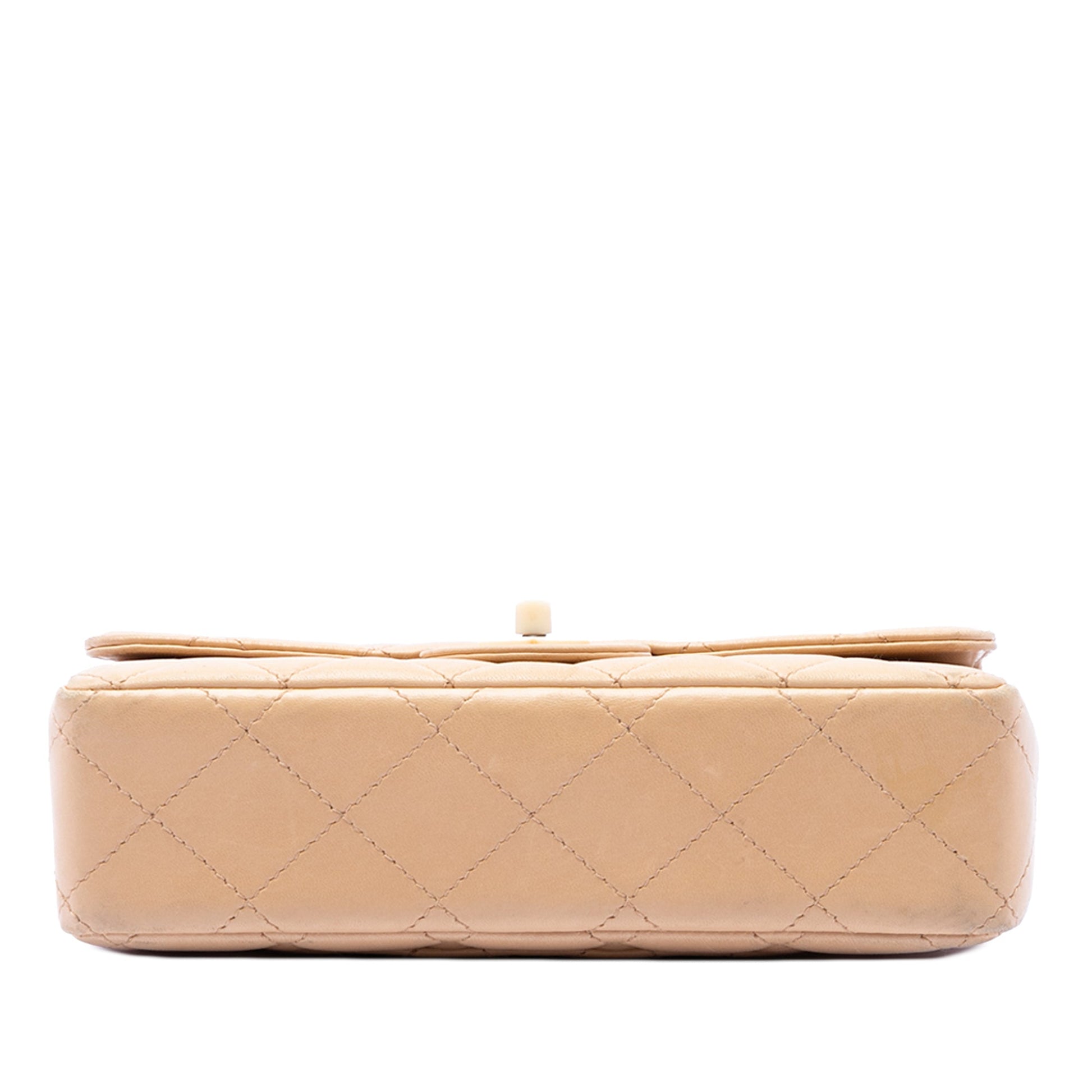 Chanel CC Quilted Lambskin Resin Chain Single Flap