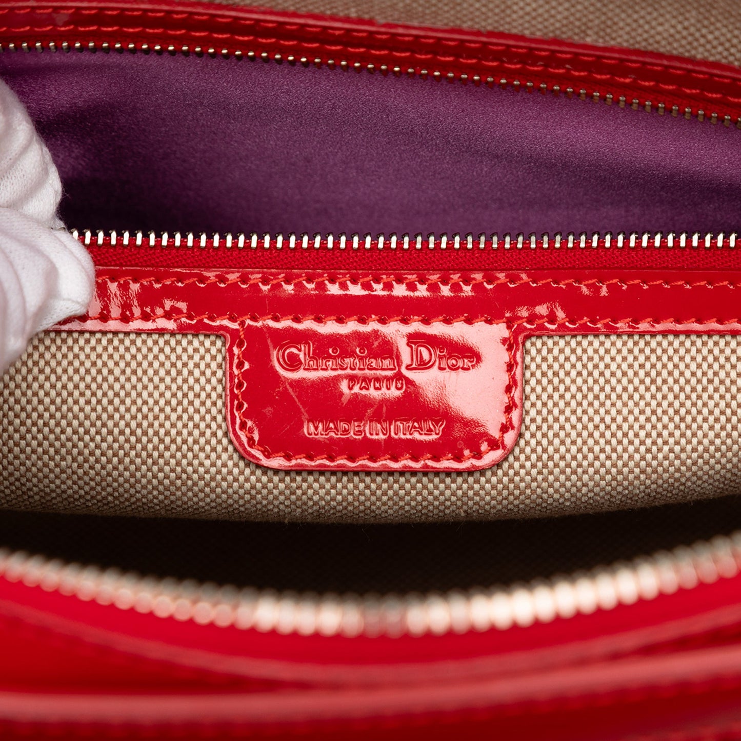 Dior Diorissimo Trotter Patent Tote