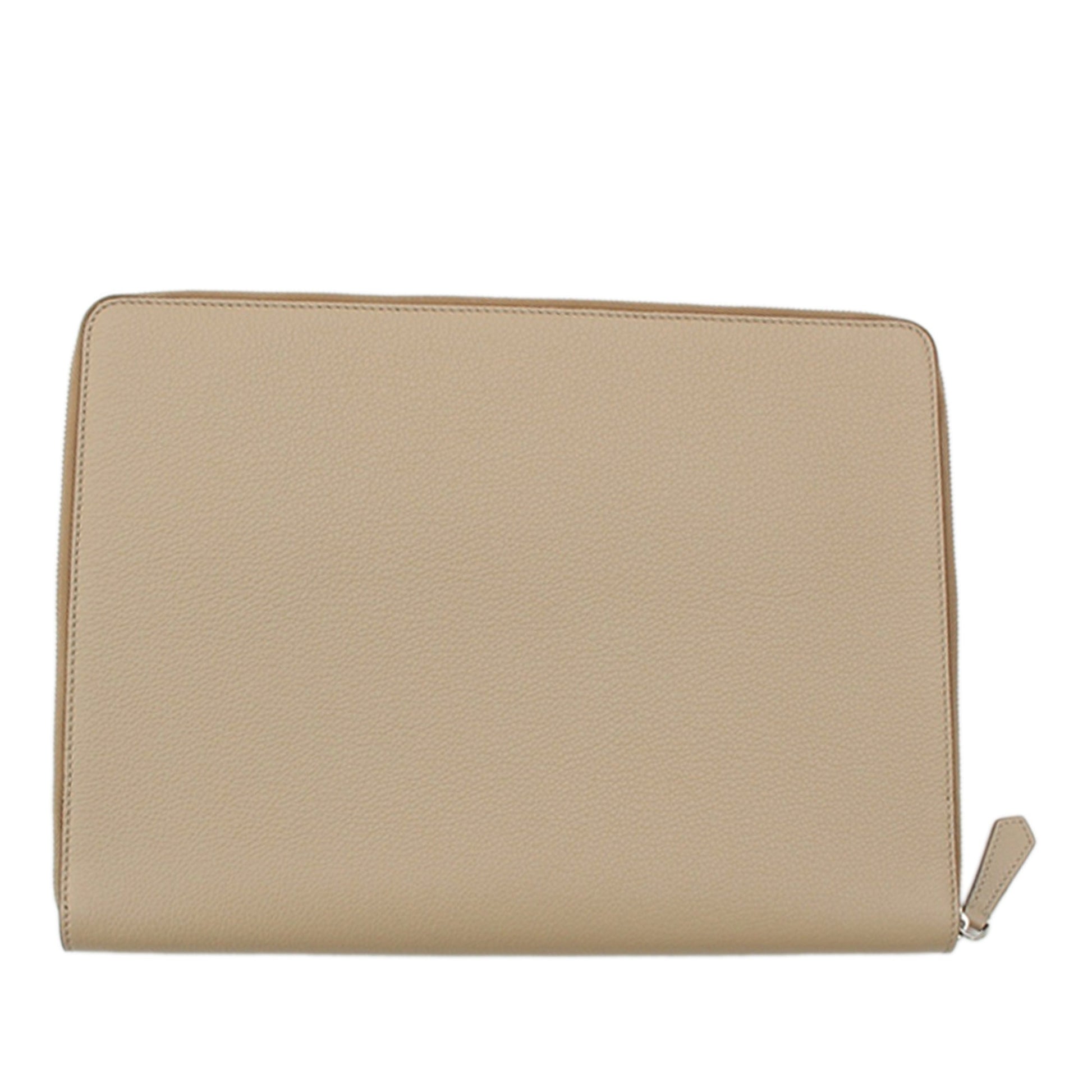 Fendi Leather Document Holder Zip Pouch