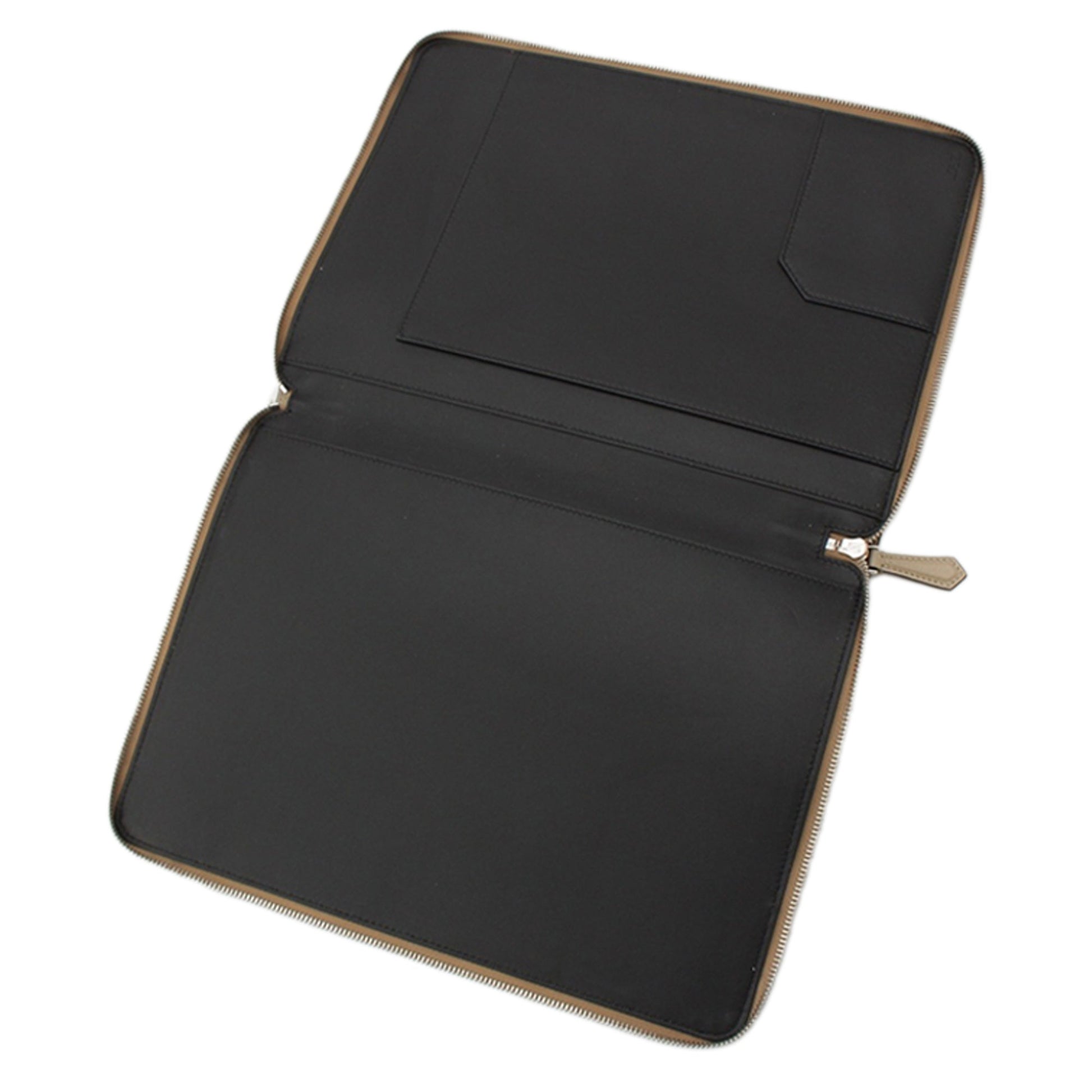Fendi Leather Document Holder Zip Pouch