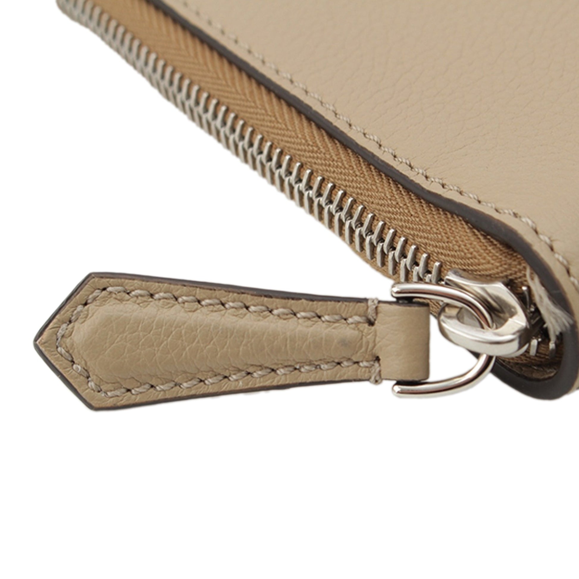 Fendi Leather Document Holder Zip Pouch