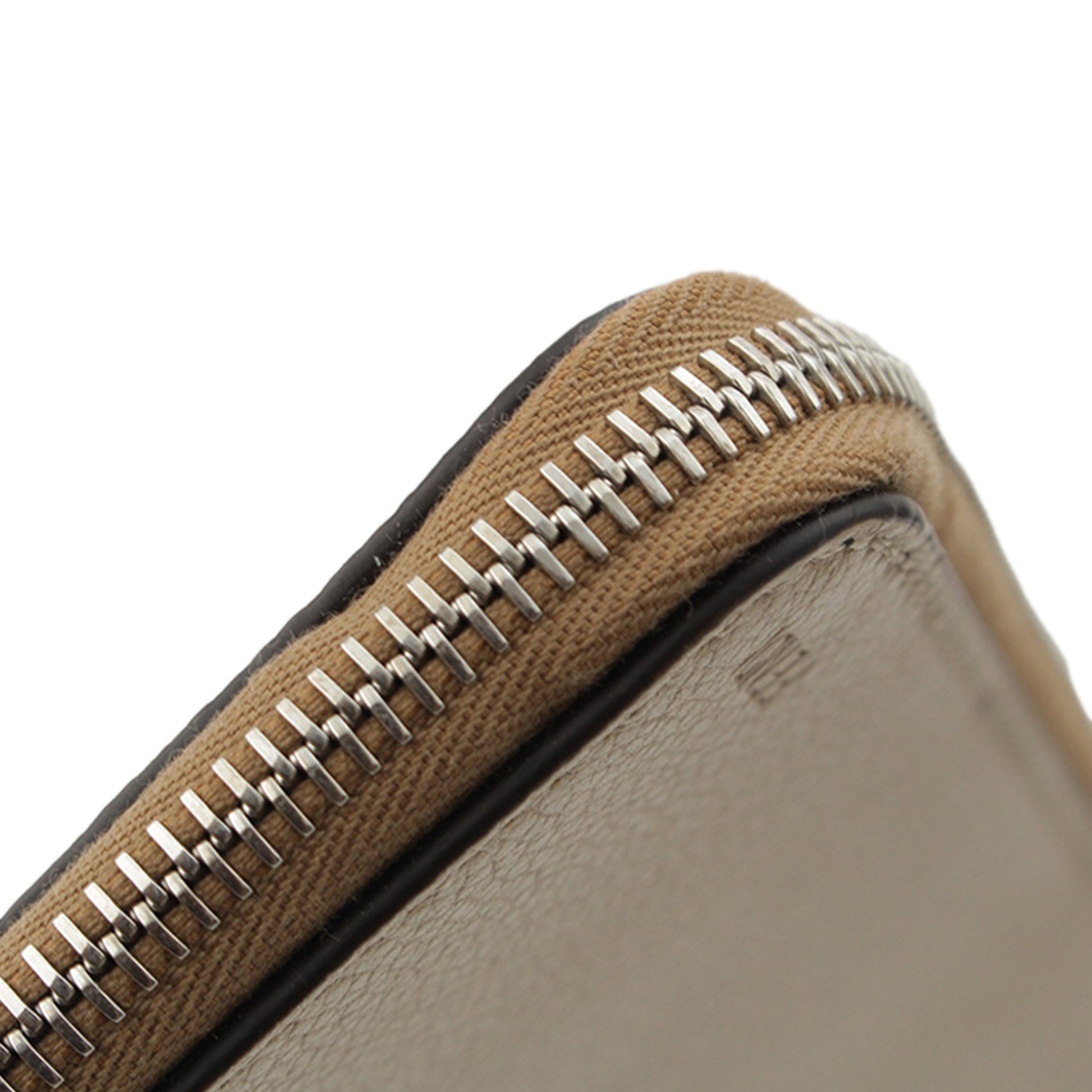 Fendi Leather Document Holder Zip Pouch
