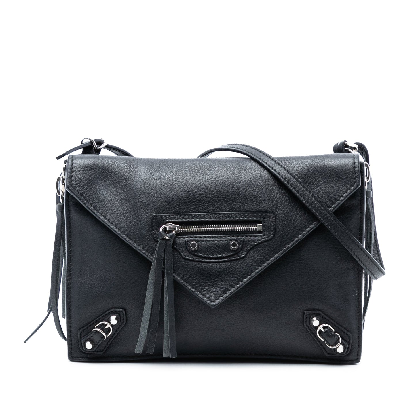 Leather Papier Triple Zip Around XS Crossbody
