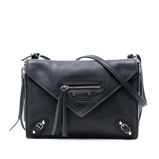 Leather Papier Triple Zip Around XS Crossbody