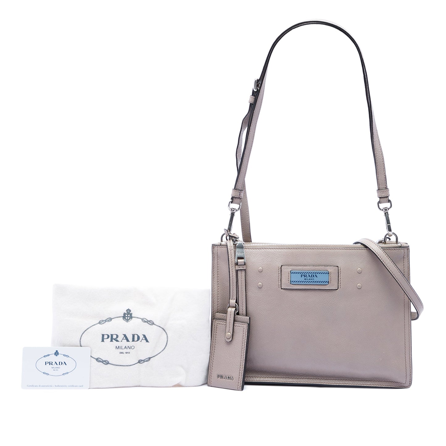 Prada Glace Calf Etiquette Satchel