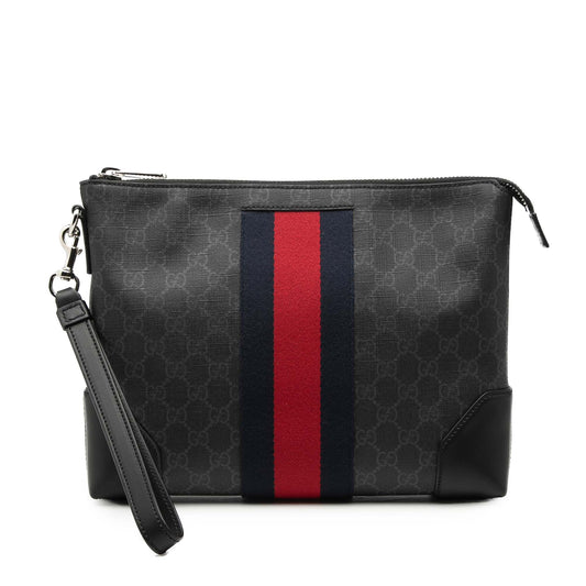 Gucci GG Supreme Web Clutch